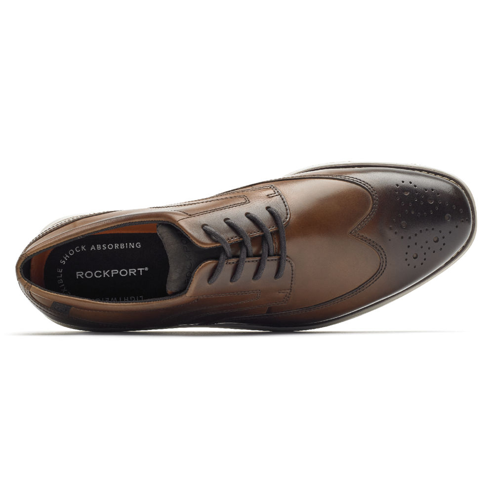 Oxfords Rockport Homem Marrom - Garett Wingtip - 59273PKLH